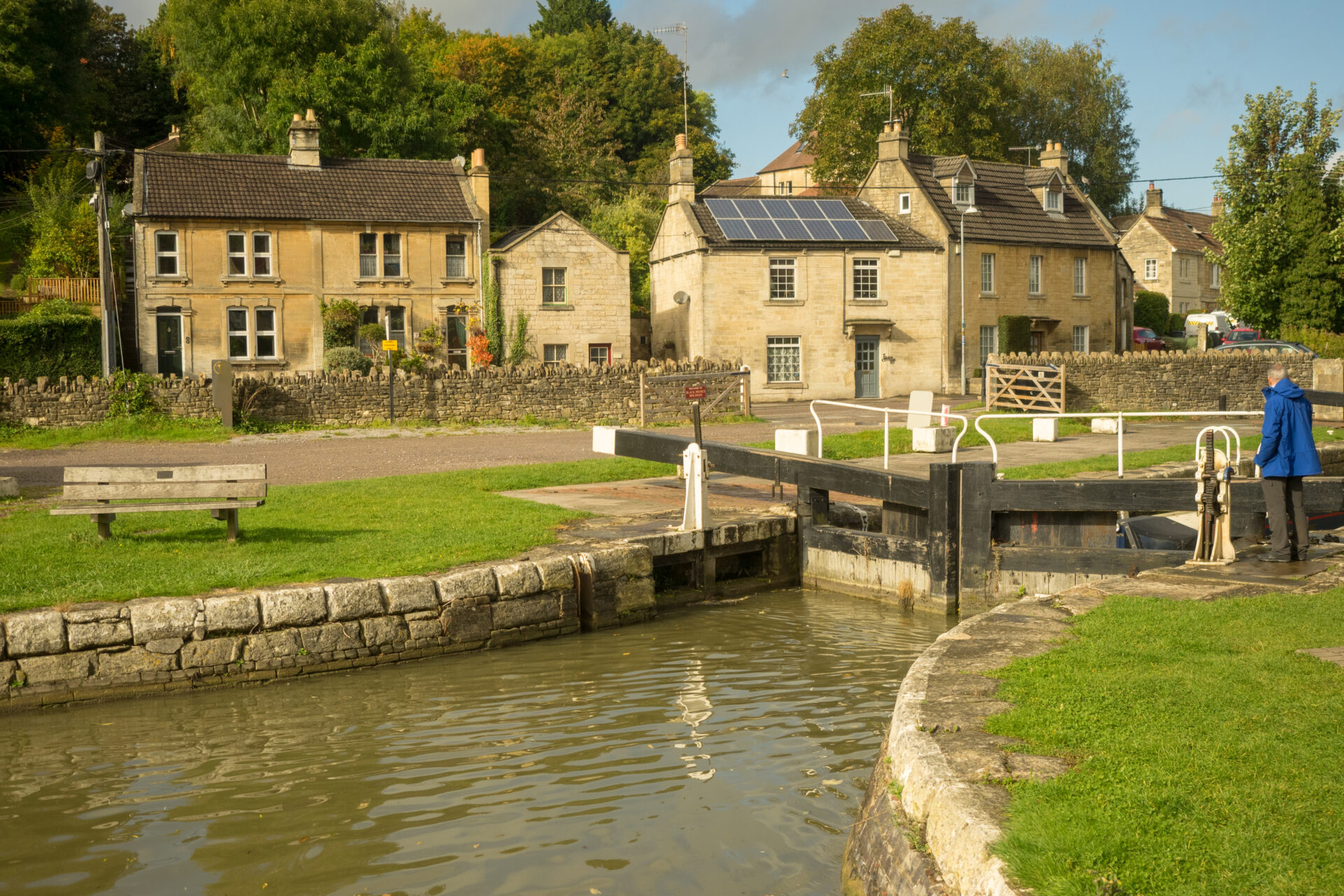 Bradford on Avon Lock, Wiltshire, England